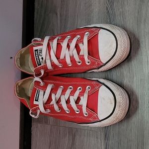 Red All-Star Converse size 6.5 in mens or 8.5 in womens